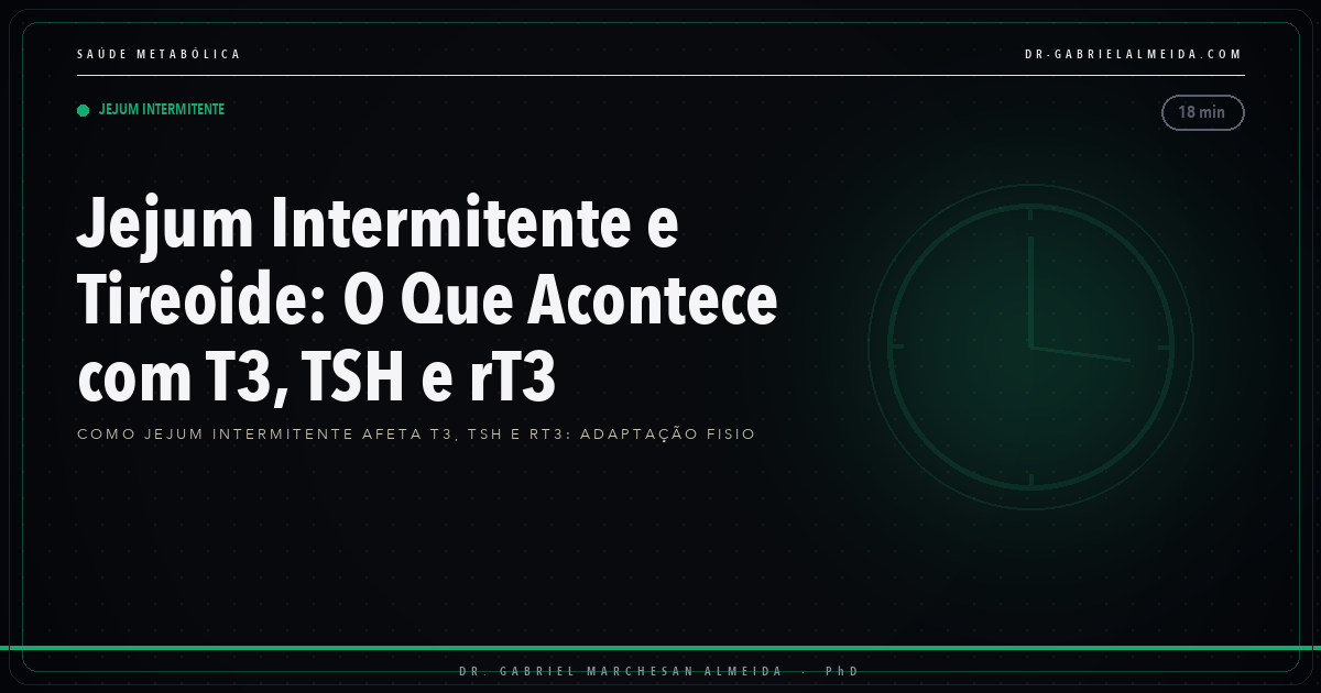 Jejum Intermitente e Tireoide: O Que Acontece com T3, TSH e rT3